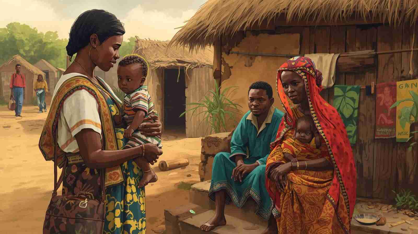 A community health worker providing essential antenatal education in the Ashanti region