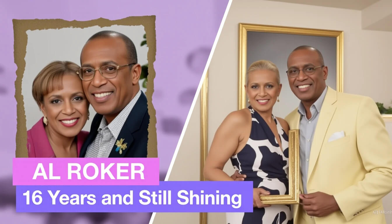 Al Roker's then-and-now vacation photos with his wife Deborah Roberts, highlighting their 16-year difference