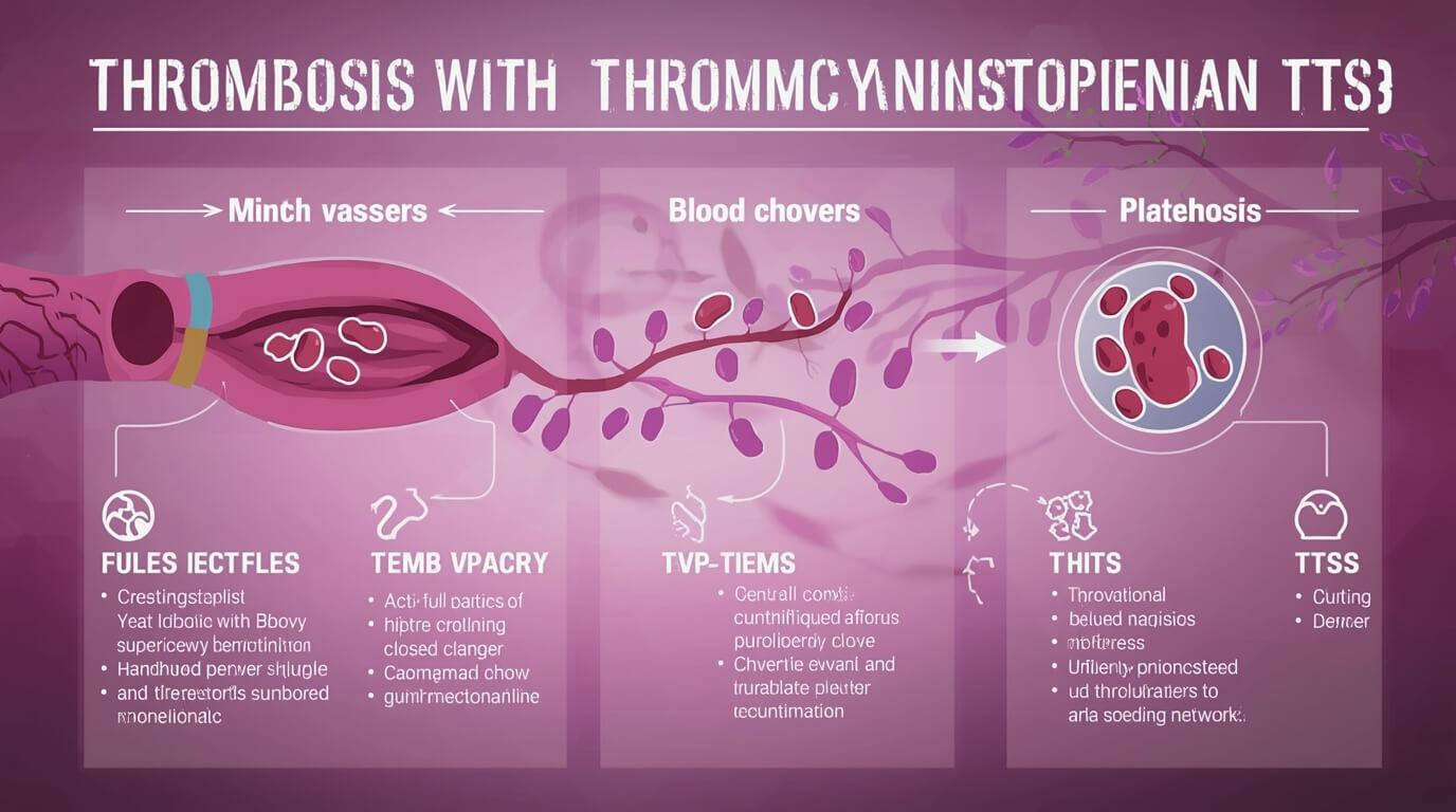 Infographic explaining the TTS blood clot risk associated with a specific covid vaccine