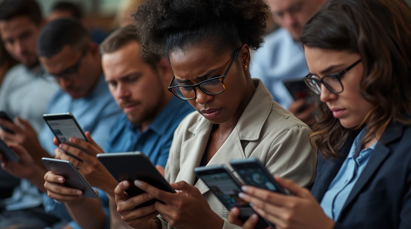 People reading news about the latest covid vaccine updates from the FDA