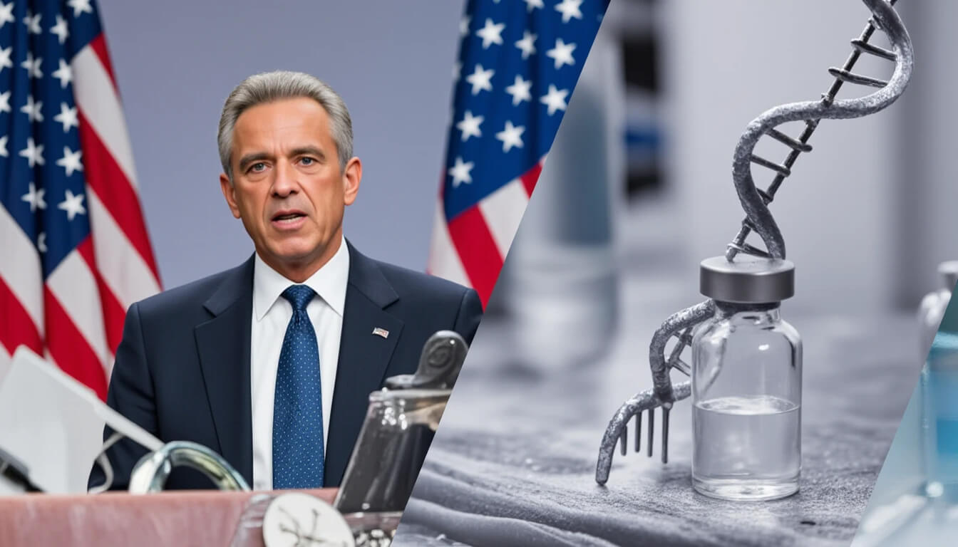 Political and scientific symbols clashing over the future of the covid vaccine in America