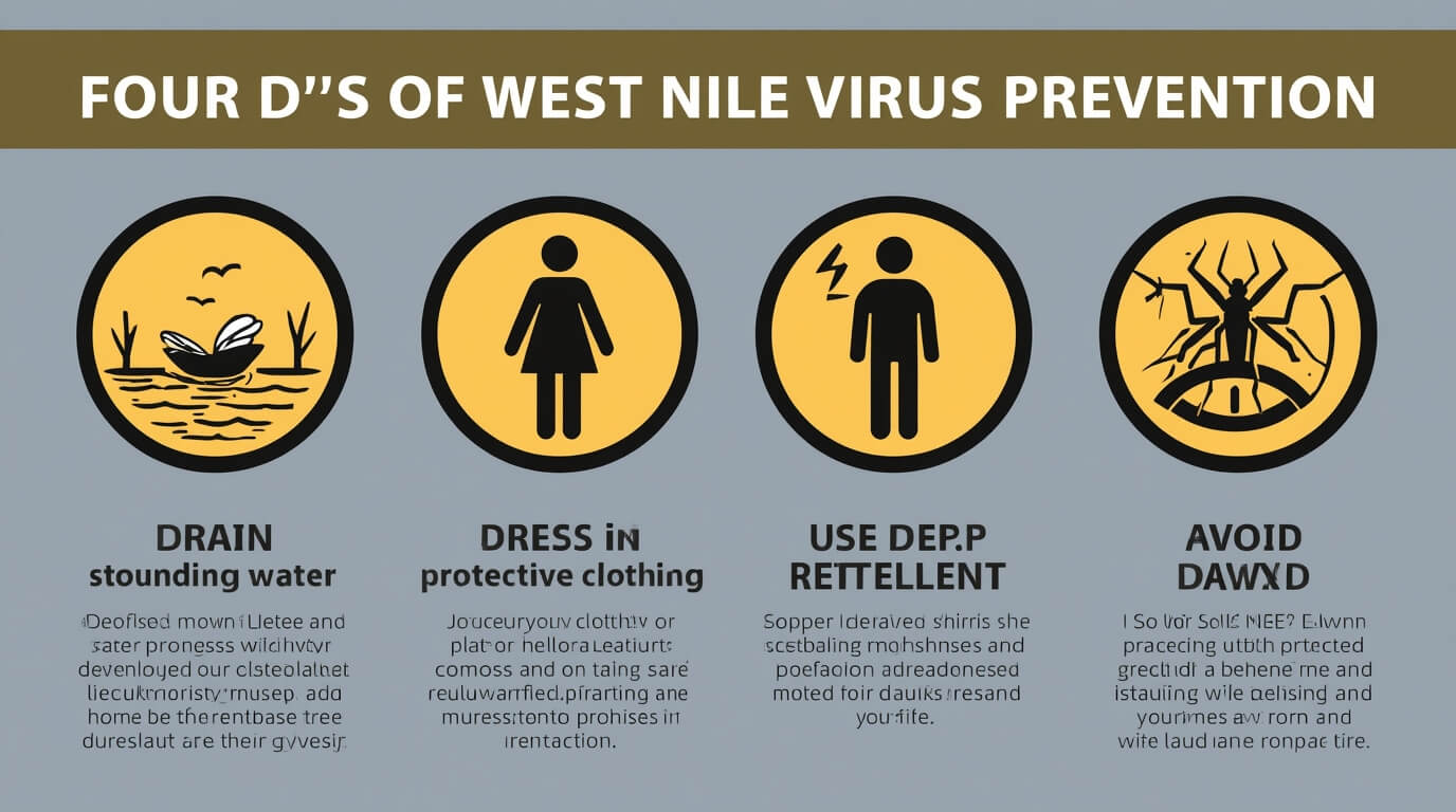 The Four D's of West Nile virus prevention tips