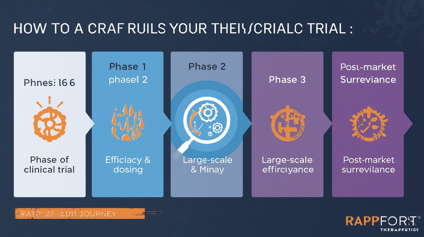 An infographic showing the clinical trial journey for RAP-219, highlighting the importance of the Phase 2a results for rapp stock