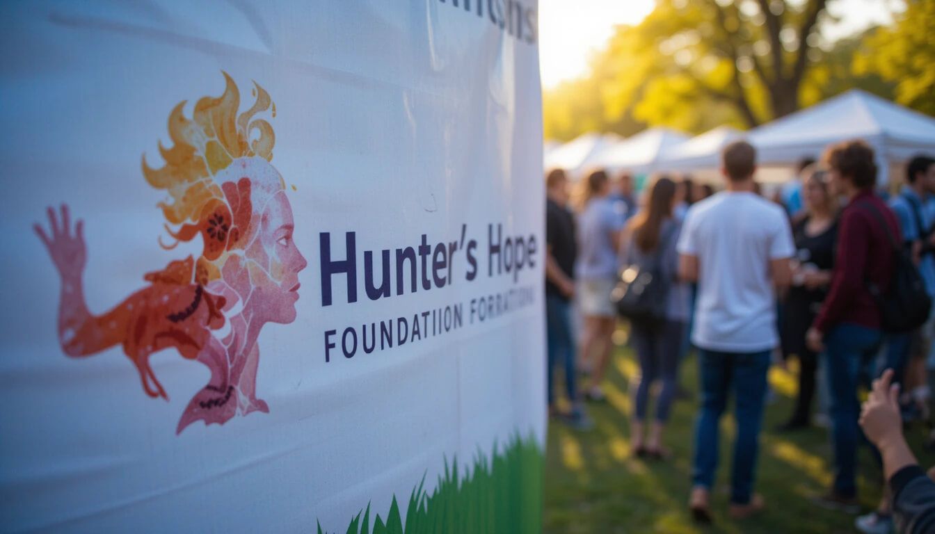 The Hunter's Hope Foundation logo, representing the Kelly family's mission to fight Krabbe disease